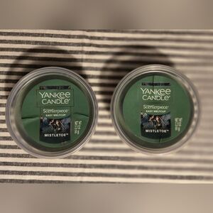 (2) Yankee Candle Scenterpiece MeltCups In Mistletoe Scent